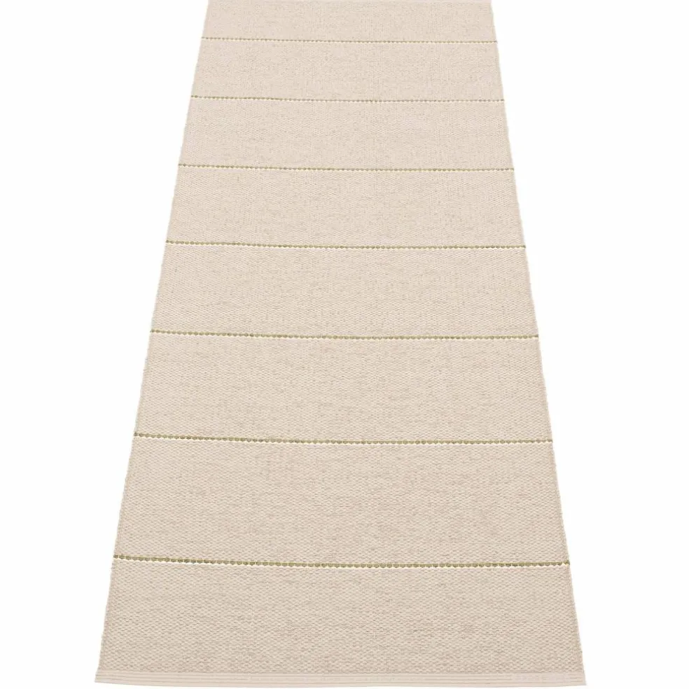 Lea teppe 225 x 70 cm, black/mint/vanilla