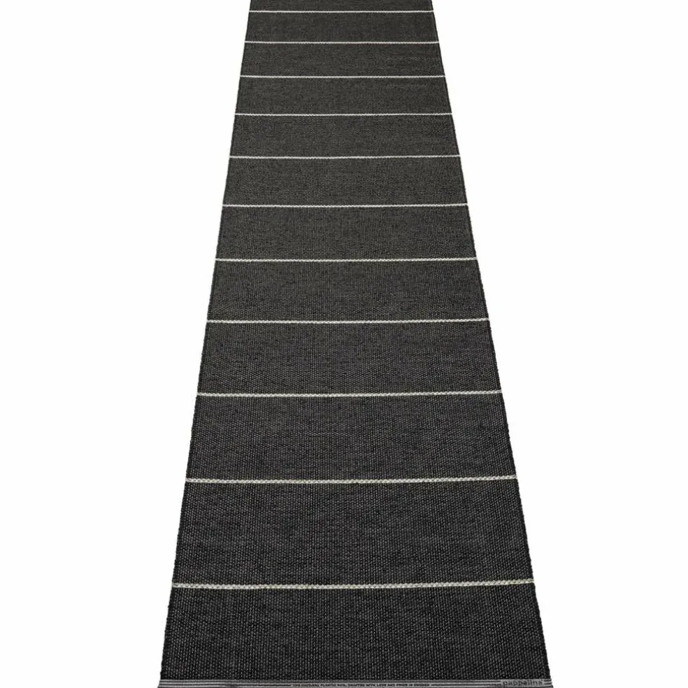 Lea teppe 300 x 70 cm, black/mint/vanilla