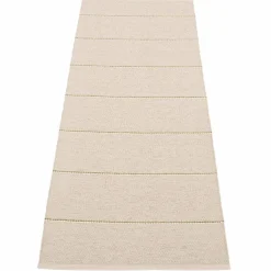 Lea teppe 225 x 70 cm, linen/pine/vanilla