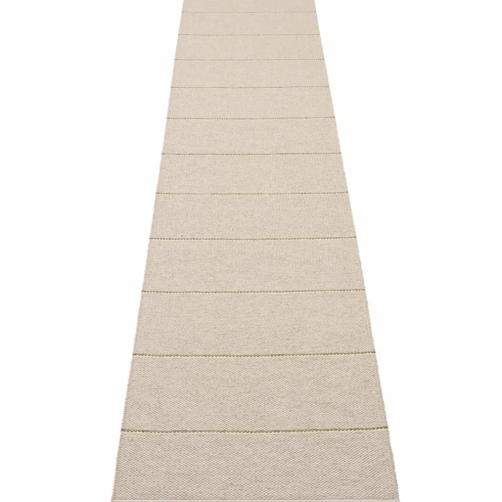 Lea teppe 300 x 70 cm, linen/pine/vanilla
