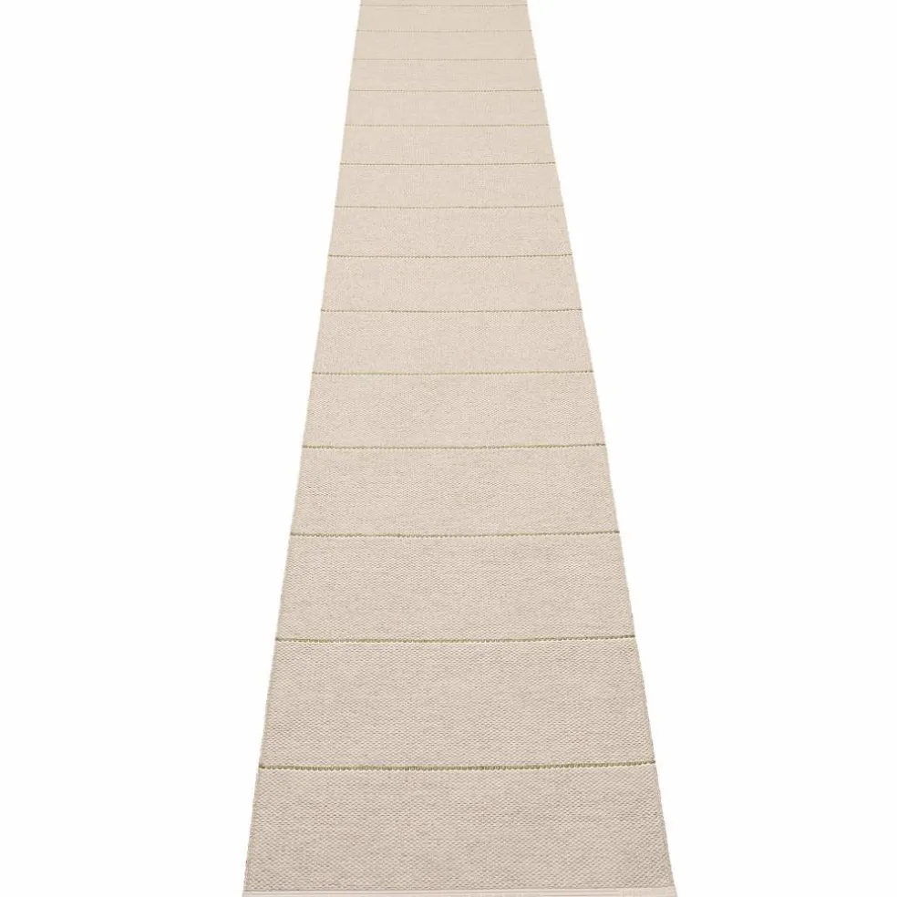 Lea teppe 375 x 70 cm, potato/brown/vanilla