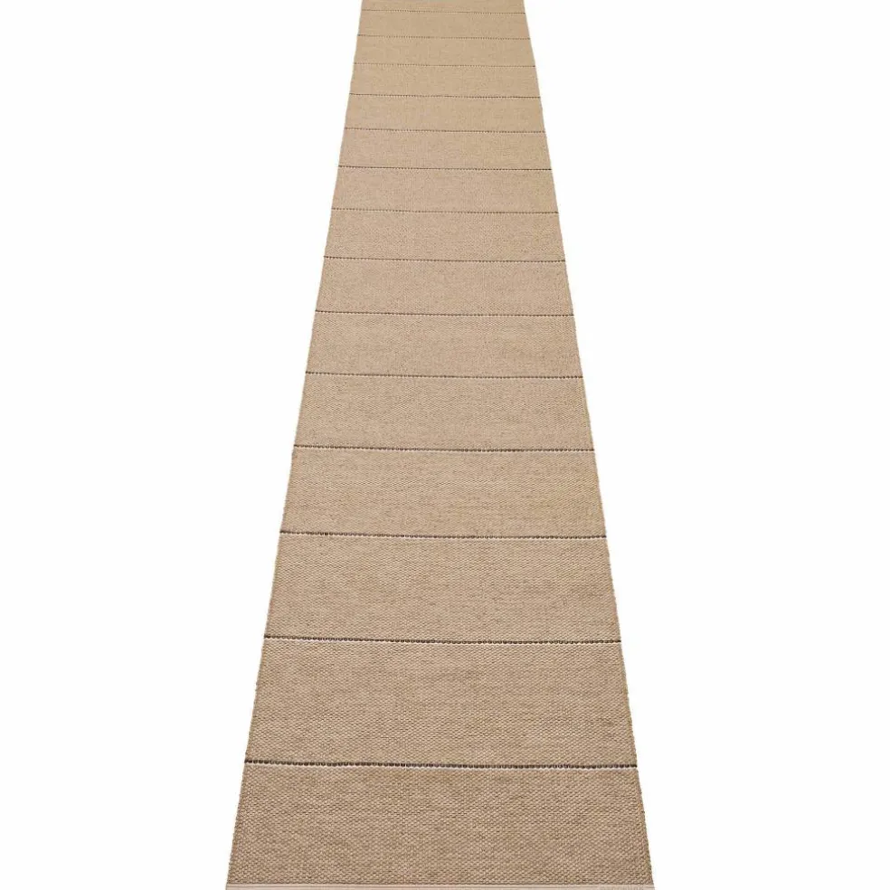 Lea teppe 375 x 70 cm, potato/brown/vanilla