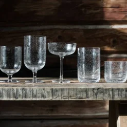 Ølglass på stett 45 cl, 2-pakning, boblete glass