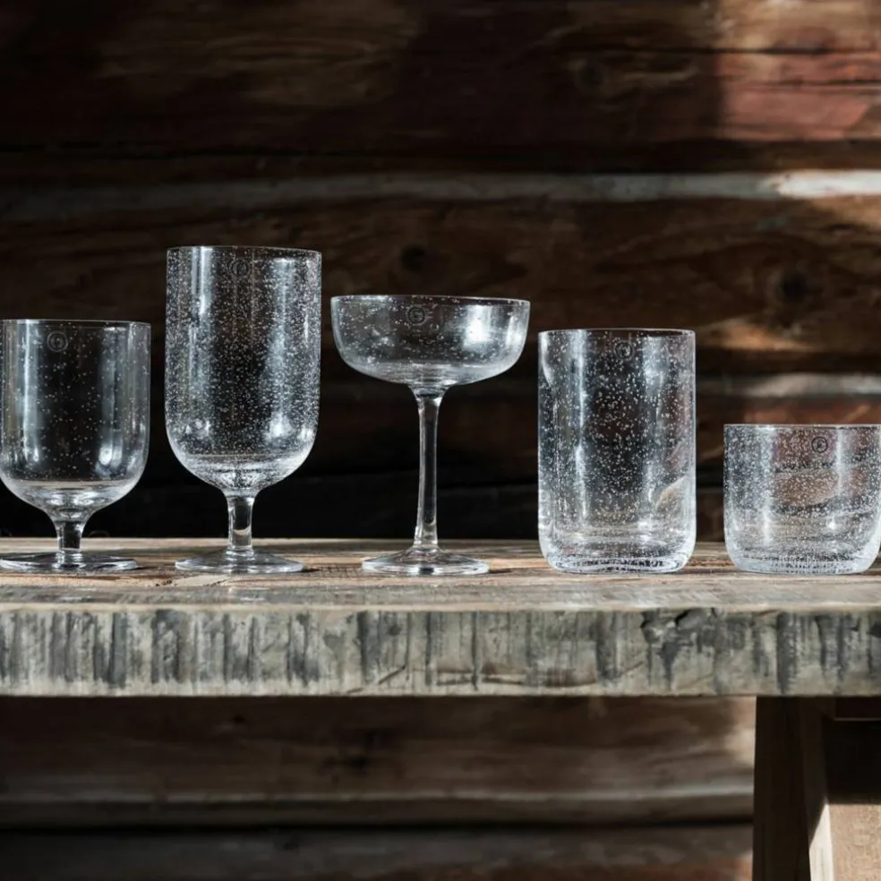 Ølglass på stett 45 cl, 2-pakning, boblete glass