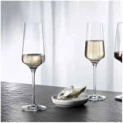 Lichtweiss champagneglass, 2 stk