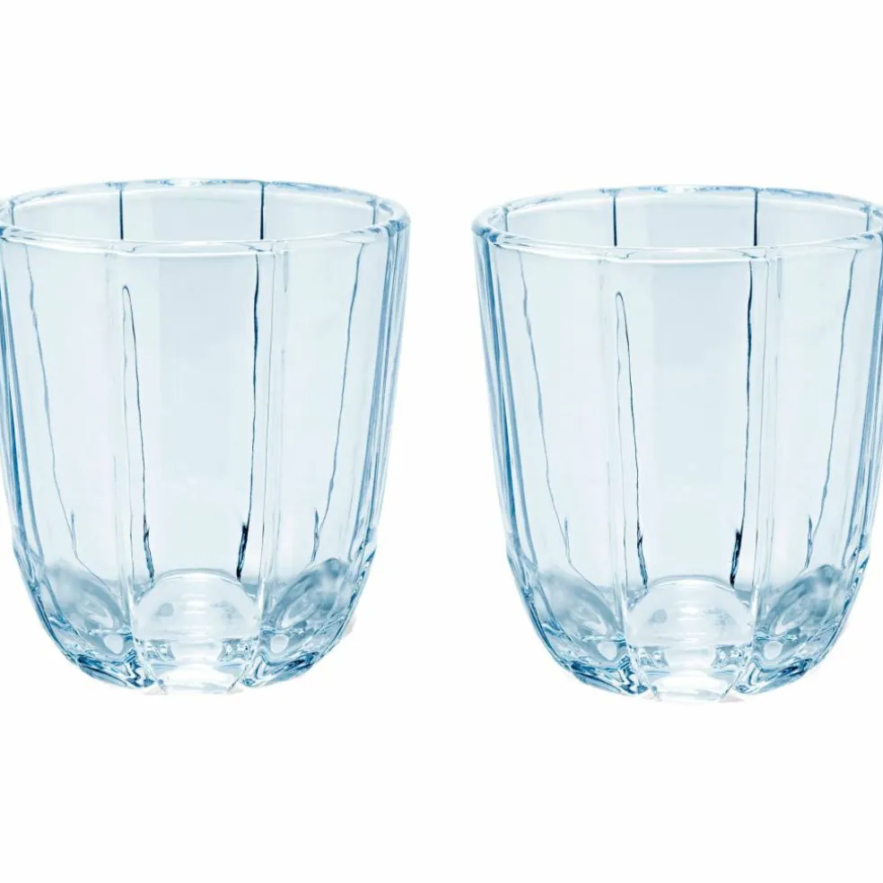 Lily vannglass 32 cl 2 stk, blue iris
