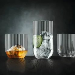 Linear Whisky Tumbler glass 4-pakning