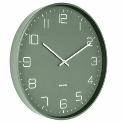 Lofty veggklokke 40 cm, matt grønn