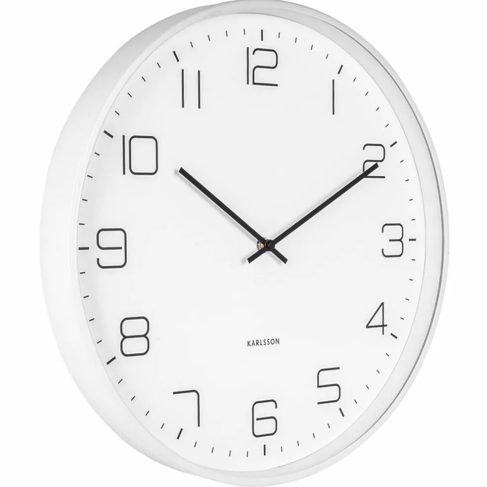 Lofty veggklokke 40 cm, matt grønn