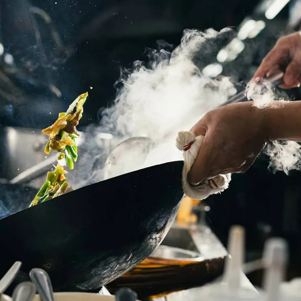 Lotus wok-sett med stekespade og sleiv