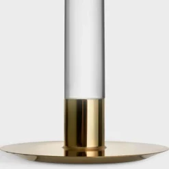 Lumiere lysestake 26,5 cm, glass/gull
