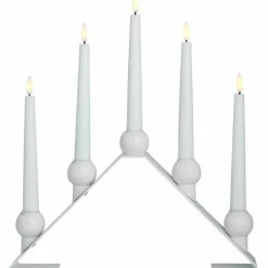 Luna adventslysestake, hvit