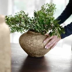 Luna vas 18 cm, beige