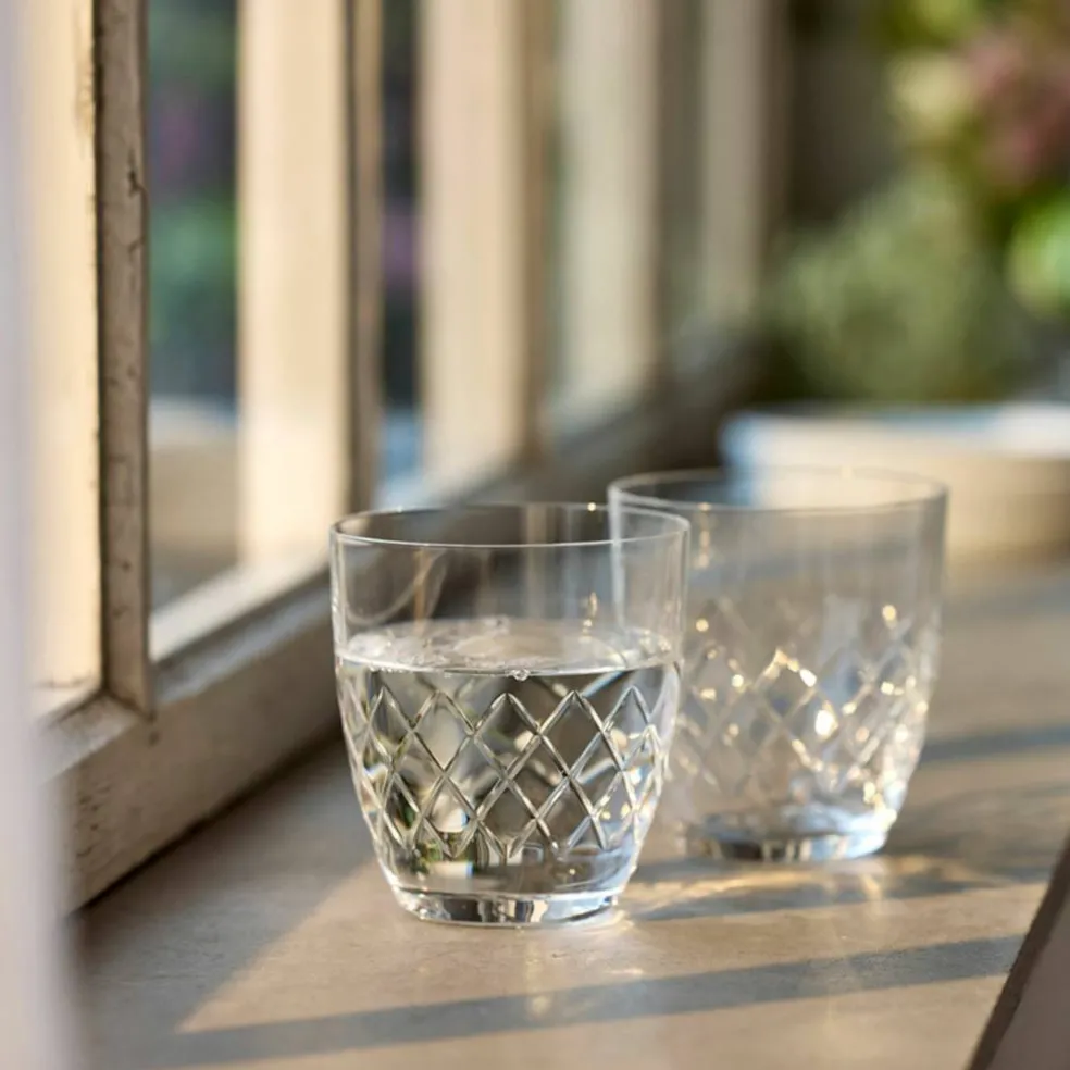 Lyngby Eaton vannglass 30 cl, 2-pakning