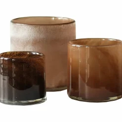 Lyric & Frost telysholdere, 3 stk, brown