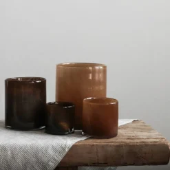 Lyric telysglass, brown, extra small