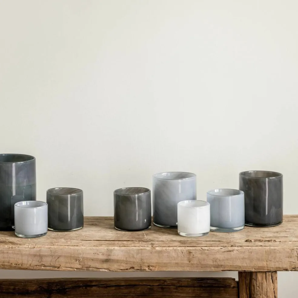 Lyric telysglass, dusty blue, extra small