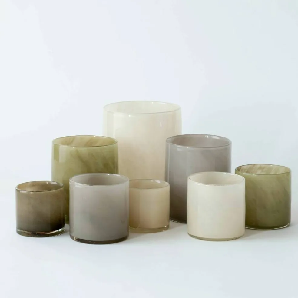 Lyric telysglass, warm grey, large