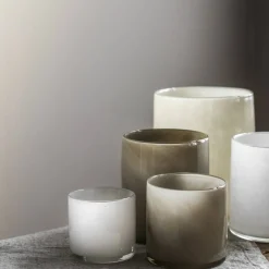 Lyric telysglass, warm grey, large
