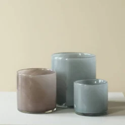 Lyric telysholdere, 3 stk, blue/purple/grey