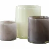 Lyric telysholdere, 3 stk, purple/grey/linen