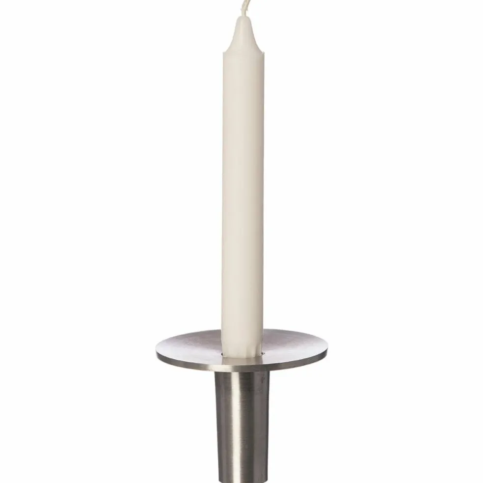 Lysestake, 7 cm, Børstet Metall