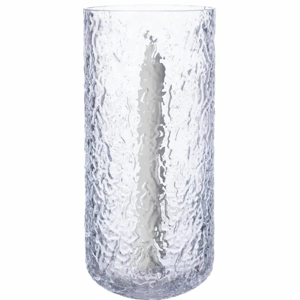 Lyslykt 15 cm, mønstret glass