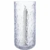Lyslykt 25 cm, mønstret glass