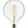 Lyspære E27 LED 3-trinns dimbar Globe 125 mm 0,4-7W, klar