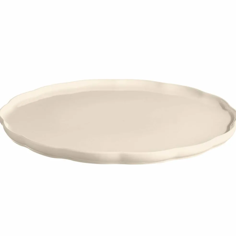 Madeleine serveringsfat rund, vanilje