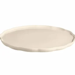 Madeleine Serveringsfat rund, cream