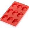 Madeleines silikonform 9 hull, svart