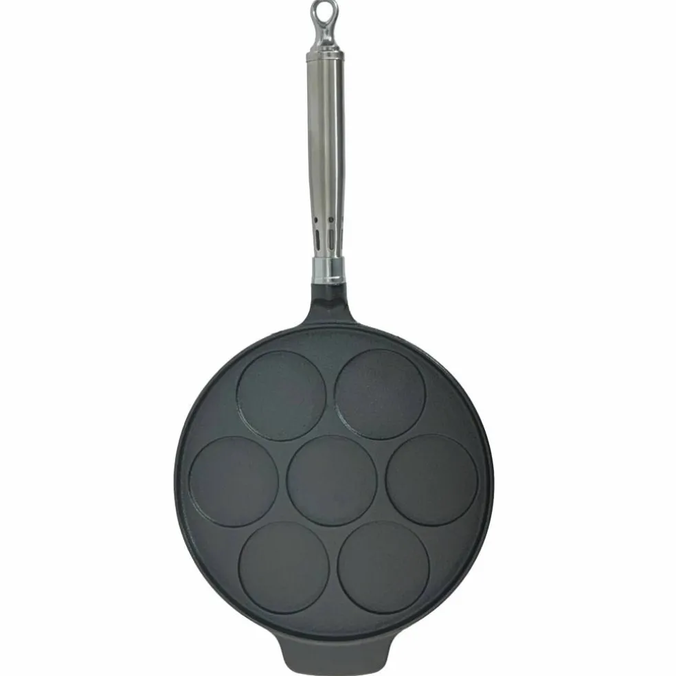 Maestro støpejernspanne 25 cm – for små pannekaker