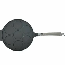 Maestro støpejernspanne 25 cm – for små pannekaker