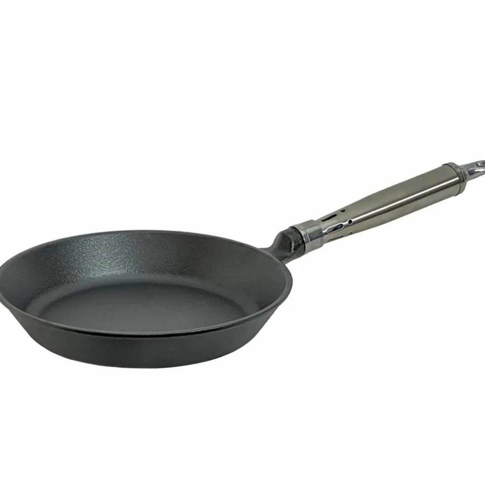 Maestro støpejernspanne 18 cm med skrå kant