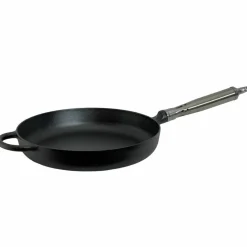 Maestro støpejernspanne 24 cm – utflaret kant