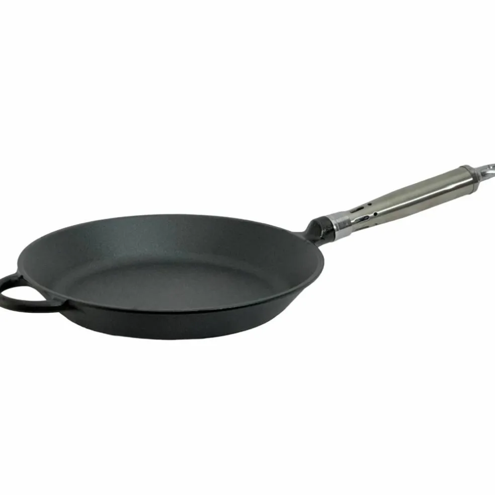 Maestro støpejernspanne med utsvingt kant, 28 cm