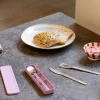 Make & Take bestikksett 3 deler, lilac pink