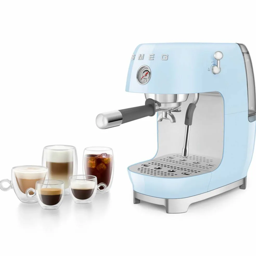 Manuell espressomaskin med Cold Brew, svart