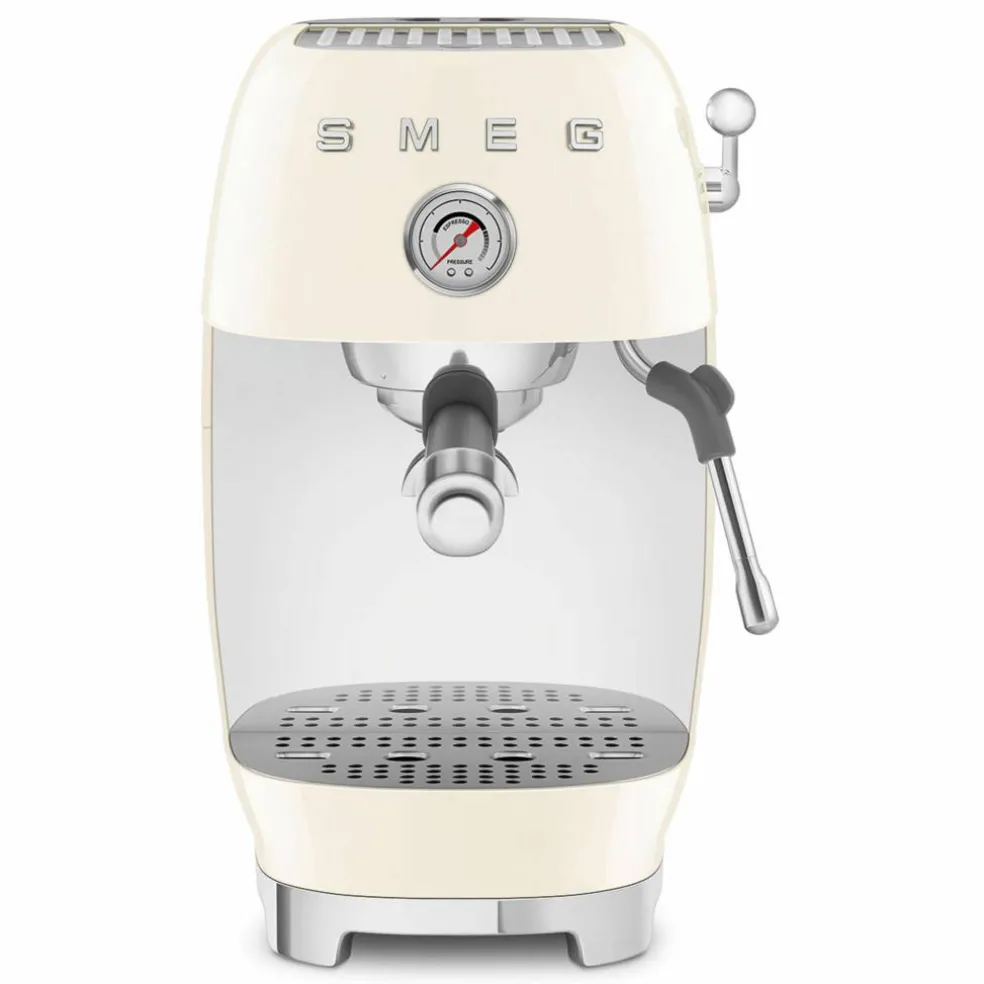 Manuell espressomaskin med Cold Brew, hvit