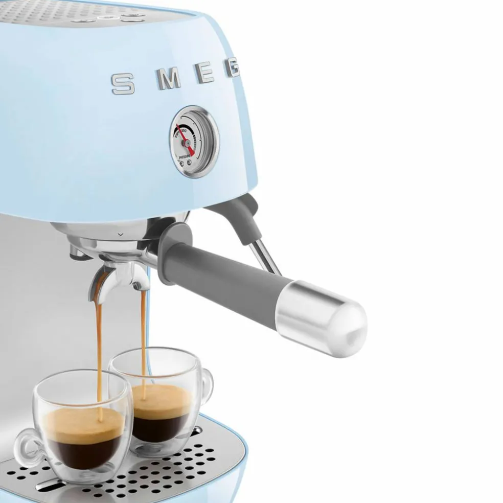 Manuell espressomaskin med Cold Brew, rød