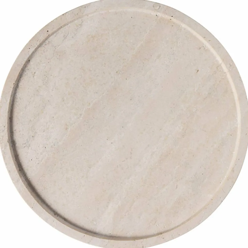 Manufacture Travertine rundt serveringsfat 24,5 cm