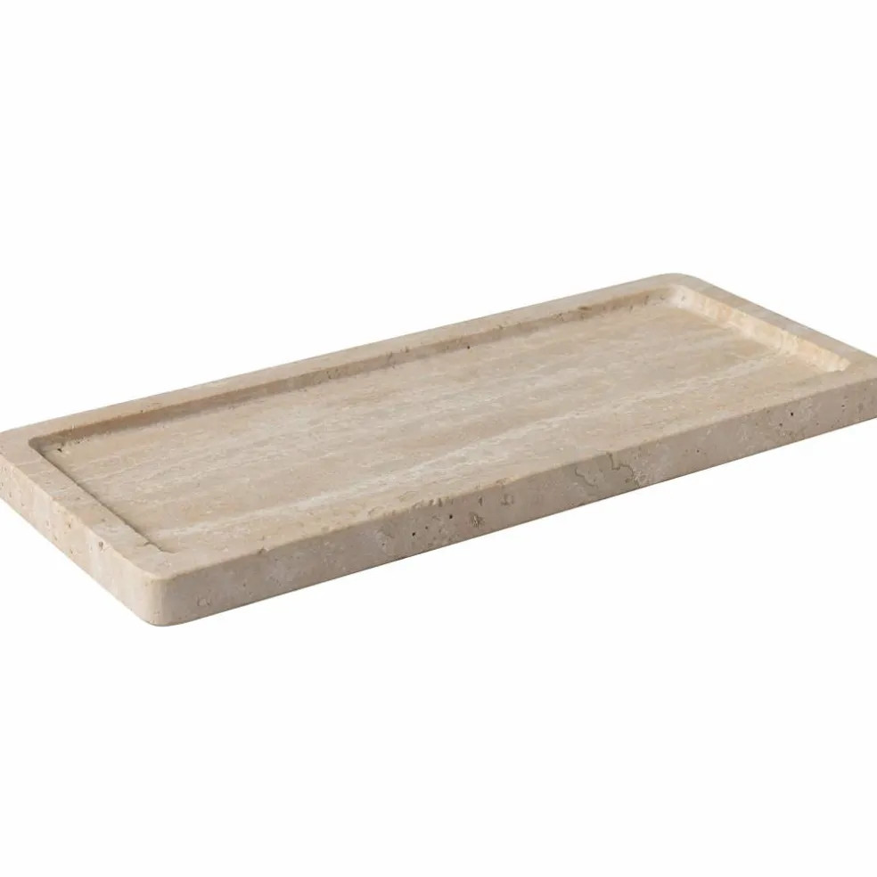 Manufacture Travertine rundt serveringsfat 24,5 cm