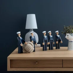 Marinesoldat, mørkeblå/hvit