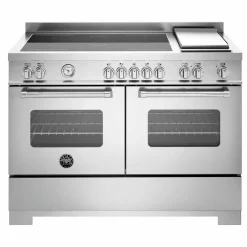 MAS125I2ENET2 Master induksjonskomfyr 120 cm med 5 soner, stekebord og 2 ovner, matt svart