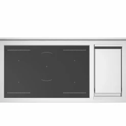 MAS125I2ENET2 Master induksjonskomfyr 120 cm med 5 soner, stekebord og 2 ovner, matt svart