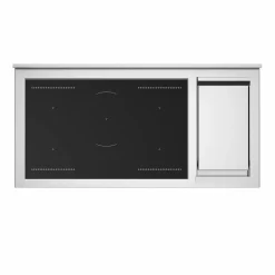 MAS125I2ENET2 Master induksjonskomfyr 120 cm med 5 soner, stekebord og 2 ovner, matt svart