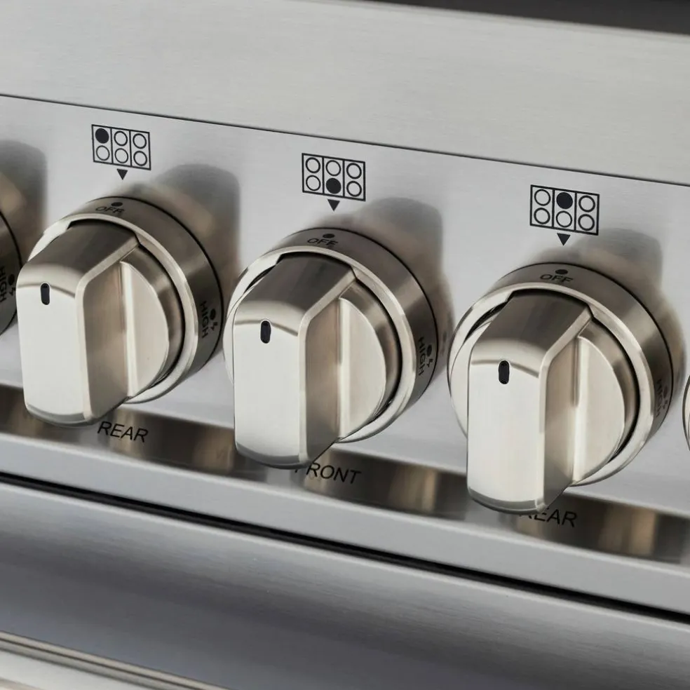 MAS105I2EXT Master Induksjonskomfyr med dobbelovn 100 cm, Rustfritt Stål