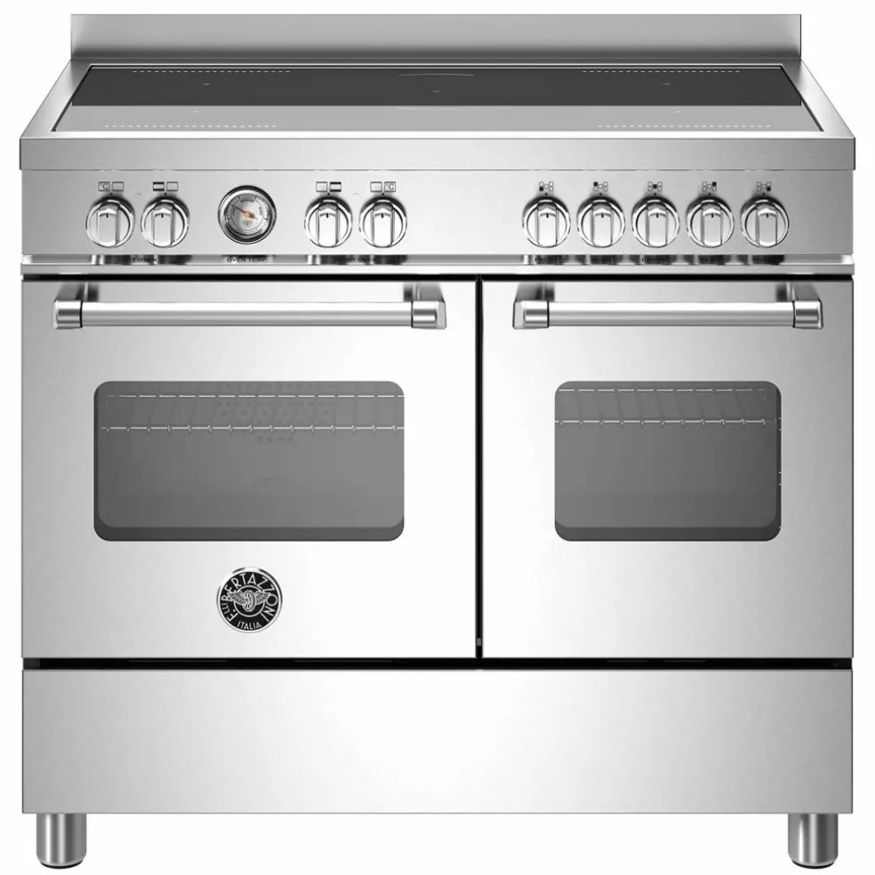 MAS105I2EXT Master Induksjonskomfyr med dobbelovn 100 cm, Rustfritt Stål
