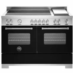 MAS125I2EXT2 Master induksjonskomfyr 120 cm med 5 soner, stekebord og 2 ovner, rustfritt stål